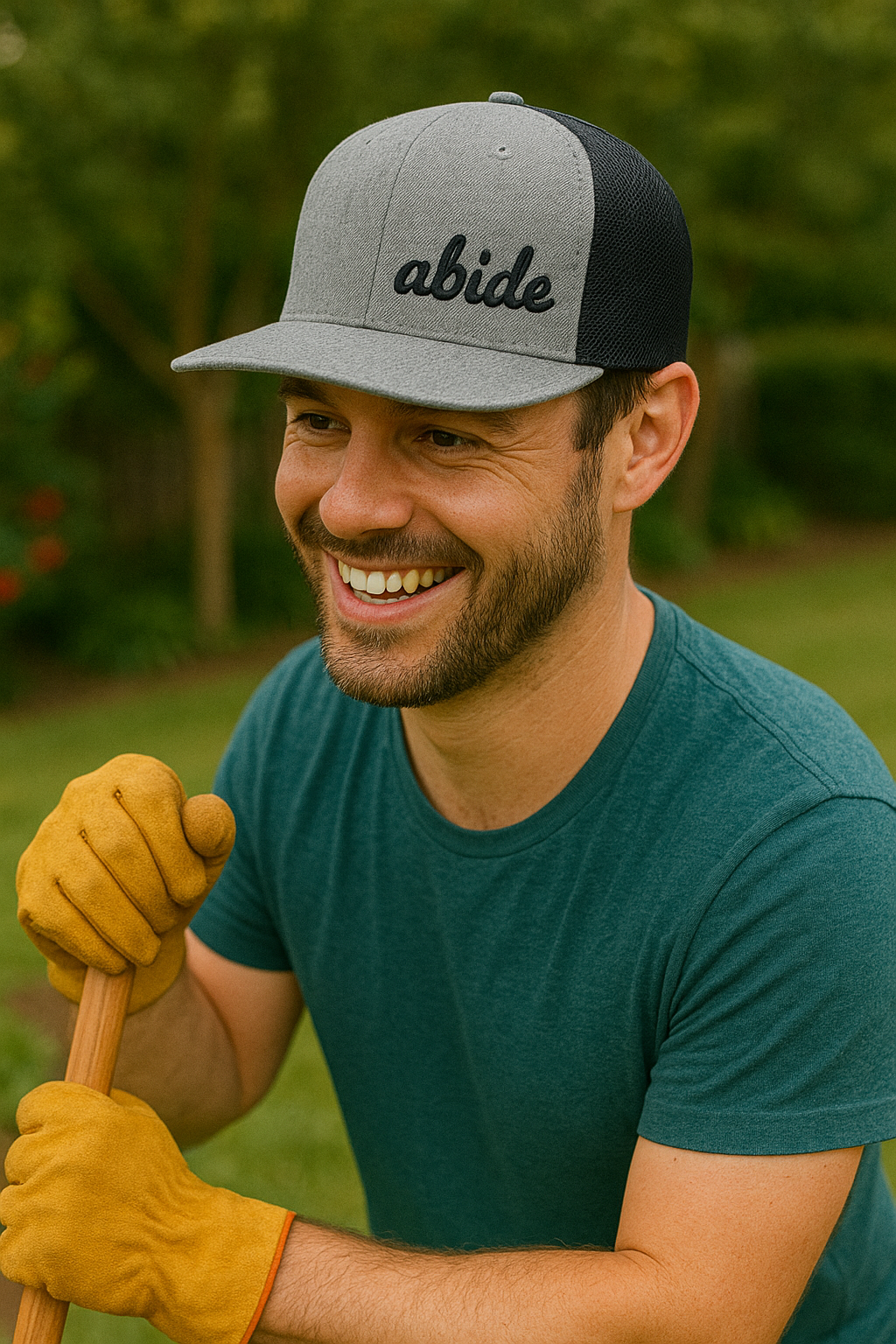 Abide - Heather Grey and Black