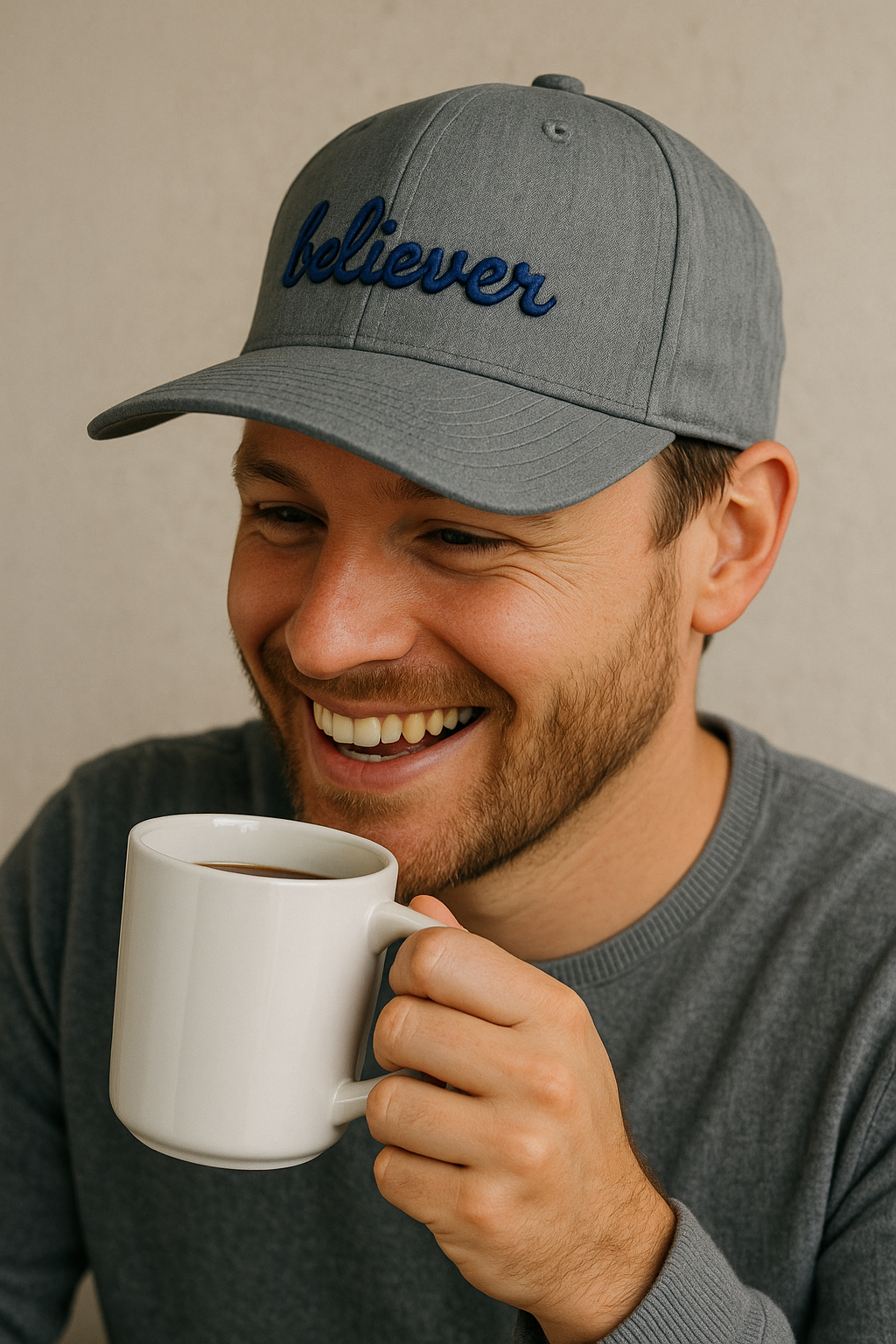 Faith-based hat for Christian men