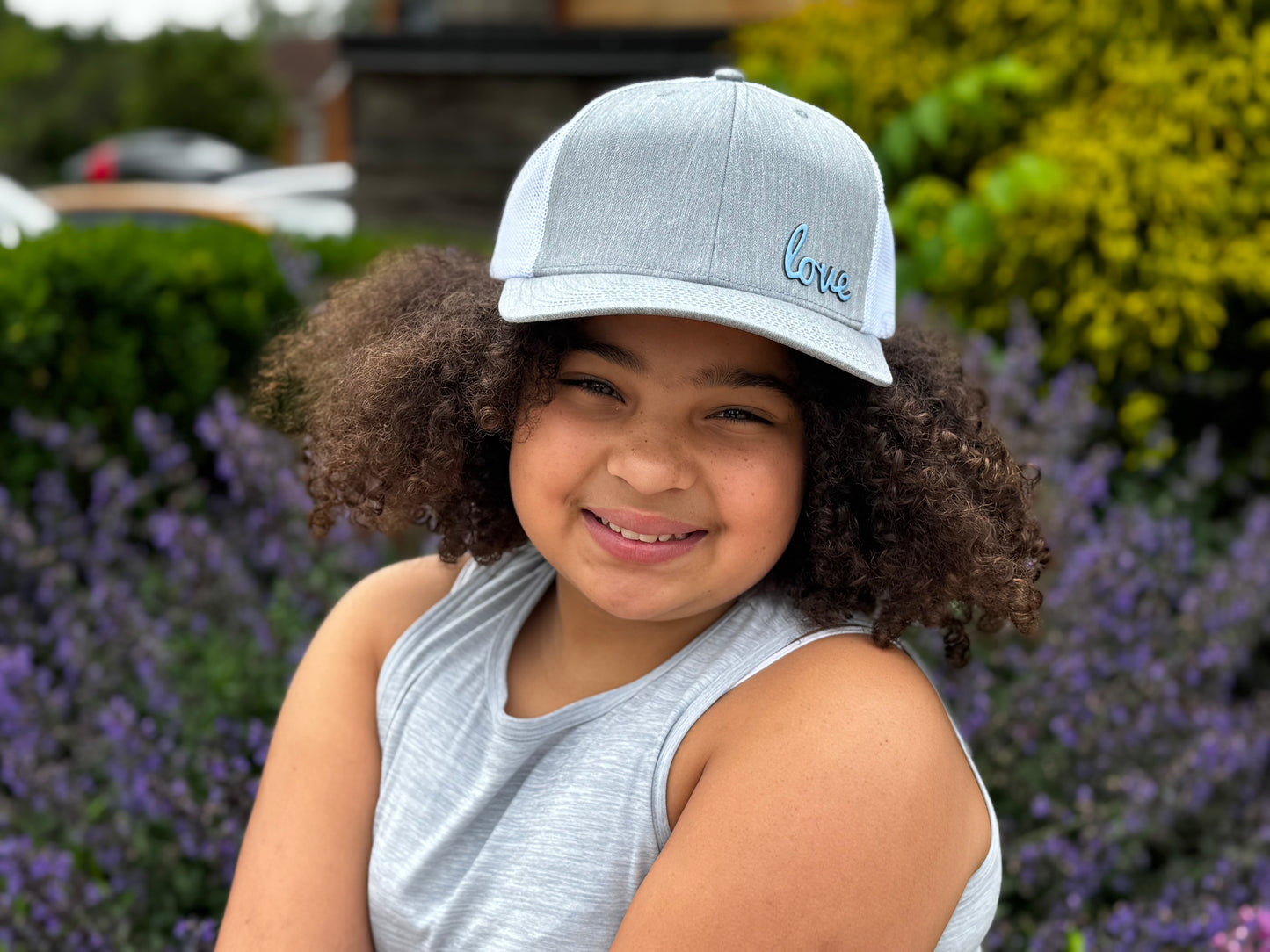 Love - Grey and White